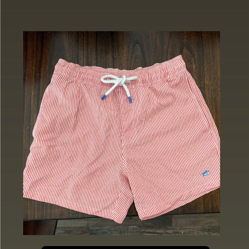Southern Marsh Red and White Swim Trunks Quick-Drying Comfort